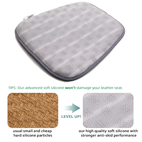 AEROiVi Car Seat Cushion for Driving, Breathable 3D Air Mesh, Non-Slip Bottom, Comfort Car Seat Protector, Car Seat Pad Also Works with Truck and Office Chair Home - size: 1.2 inch thick