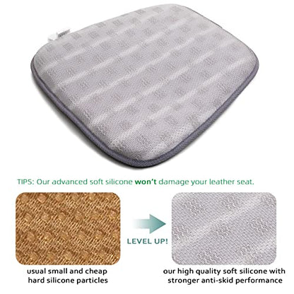 AEROiVi Car Seat Cushion for Driving, Breathable 3D Air Mesh, Non-Slip Bottom, Comfort Car Seat Protector, Car Seat Pad Also Works with Truck and Office Chair Home - size: 1.2 inch thick