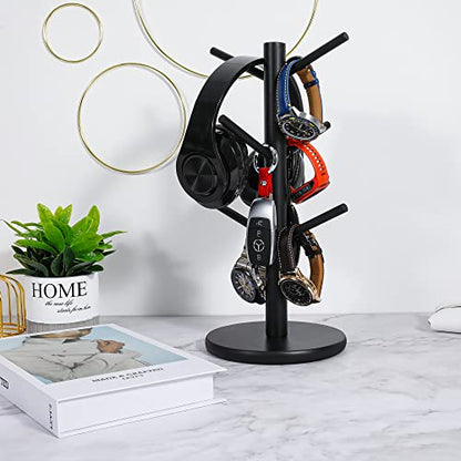 MyLifeUNIT Mug Holder Tree, Coffee Cup Holder with 6 Hooks (Black) | MyLifeUNIT - color: Black