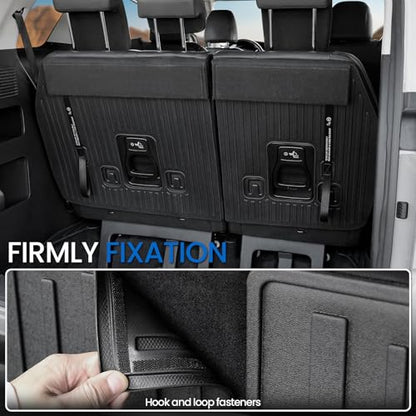 Floor Mats Set for 2022-2025 2026 Kia Carnival 8 Seats(Gas Only), All Weather TPE Backrest Mat Trunk Lower Well Mat Cargo Liner Door Sill Guards Accessories