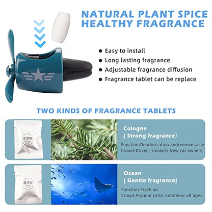 Car Air Fresheners Cartoon Pilot Automotive Air Outlet Propeller Cute Car Diffuser Creative Car Perfume Decoration for Car Vent Clips Car Vent Clip Air Freshener Accessories for Women Men