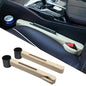 2 Pack Car Seat Gap Filler with Storage Box,Fill the Gap Between Seat and Console,Car Console Gap Filler,Prevent Things from Dropping,Convenient to Storage Keys and Phone(Beige) - color: Beige2
