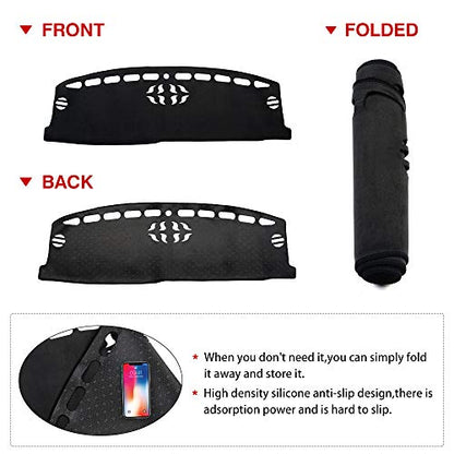 Autorder Dashboard Cover Mat for Ford Escape 2020-2025 2026 Accessories Dash Cover Suede Dash Mat Sunshade Glare UV Rays Protector - size: 2020-2026 Ford Escape