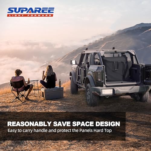 SUPAREE Freedom Panel Storage Bag Hard Top Storage Bag with Handle Compatible with 2021-2025 Ford Bronco 2&4 Door Car Top Panel Protector Bag Freedom Driving Accessories