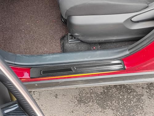 Entry Guards Cover Compatible with Mazda New CX-70 CX70 2025 2026 Outside Door Sills Guard Sills Protector Trim Interior Car Accessories Stainless Steel 4PC(Carbon Fiber Style)