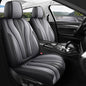Red Rain Black and Grey Car Seat Cover Universal Leather Car Seat Cover Breathable Auto Seat Cushion Cover 5 Seater (ATM-Black+Gray) - color: ATM-Black+Gray