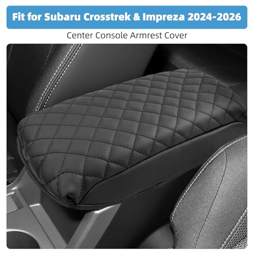 Center Console Armrest Cover for Subaru Crosstrek & Impreza 2024 2025 2026 Fully Covered Anti-Scratch Protector Interior Accessories - size: Compatible with Crosstrek 2024-2026