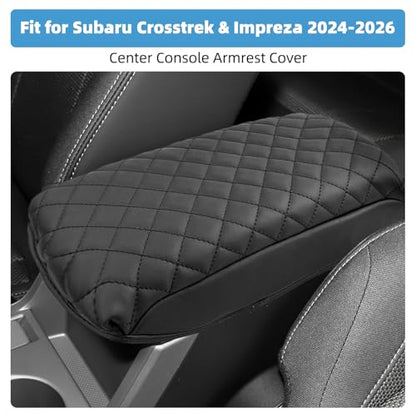 Center Console Armrest Cover for Subaru Crosstrek & Impreza 2024 2025 2026 Fully Covered Anti-Scratch Protector Interior Accessories - size: Compatible with Crosstrek 2024-2026
