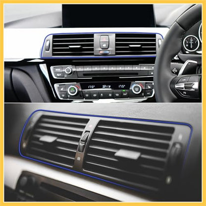 Car Interior Gap Door Edge Trim Strip Line Dark Blue 8m 26.25ft Auto Replacement Parts