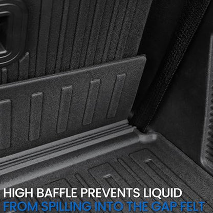 Cargo Mat Backrest Mats for 2018-2024 Ford Expedition/Lincoln Navigator 7/8 Seat(Not for Max or L Model) Accessories, All Weather Cargo Liner Seat Back Cover(Cargo Mat+3rd Row Backrest Mats)