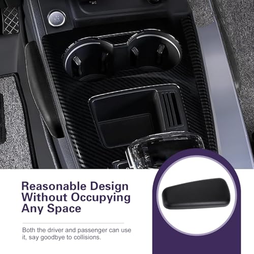 2PCS Car Door Armrest Pad, Soft Leather Armrest Cushion for Car, Universal Automotive Armrests Knee Cushion, Elbow Cushion Arm Rest Pad for Most Vehicles (Black)