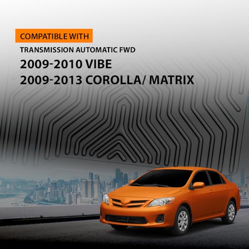 G-PLUS Floor Mats Compatible with Toyota Corolla/Matrix 2009-2013/Fits Pontiac Vibe 2009-2010 TPE All Weather Full Cover Protection 3 Piece,Black Floor Liners - size: 2009-2013|Fit Toyota Corolla|3PCS