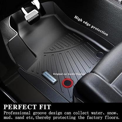 Full Set Floor Mats & Trunk Liner for 2025 Ford Expedition (Only Fit MAX 8-Seat | 2 Row Bench Seat) | TPE All-Weather Liners with Cargo Mat - Custom Fit, Non-Slip, Waterproof - size: 2015|For Expedition-MAX 8|Full Set