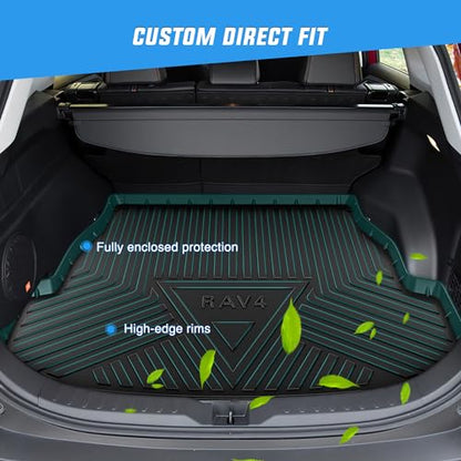 Nilight Cargo Mats for Toyota RAV4 2019 2020 2021 2022 2023 2024 2025,All Weather Protection Heavy Duty Cargo Liners - color: 2019-2025 Toyota RAV4|Cargo Mat