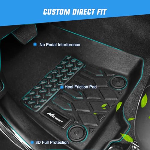 Nilight TPE Floor Mats for Dodge Charger RWD 2011-2023/Chrysler 300 RWD 2011 2012 2013 2014 2015 2016 2017 2018 2019 2020 2021 2022 2023,All Weather Custom Fit Heavy Duty Floor Liners - color: 2011-2023 Dodge Charger Chrysler 300|RWD