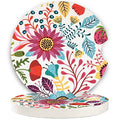 Sunflower Small 2.56" Absorbent Auto Coasters 2 Pack, Ceramic Car Accessories, Absorb Spills to Keep Cupholders Clean - color: Red and White