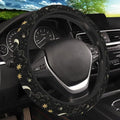 Stars Clouds Moon Steering Wheel Cover, Non-slip Breathable Neoprene Steering Wheel Covers, Women Car Accessories Universal 15 Inch Fit Auto, Suvs, Truck - color: Star Moon