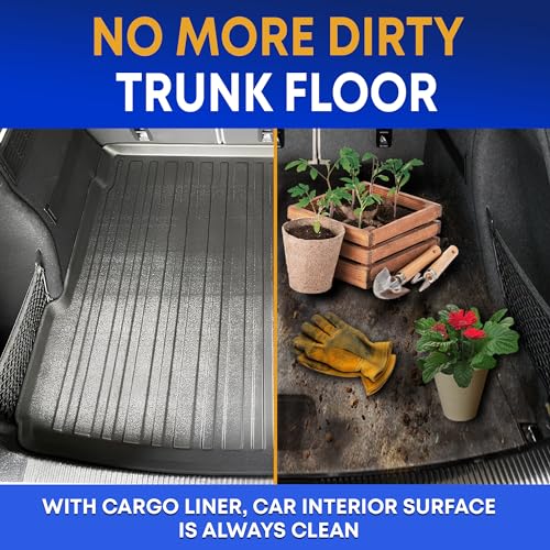 Premium Cargo Liner for Audi Q5 Premium 2018-2026 - 100% Protection - Custom Fit Car Trunk Mat - All-Season Black Cargo Mat - 3D Shaped Laser Measured Trunk Liners for Audi Q5 Prestige - size: For Audi Q5