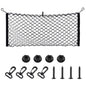 Amiss Cargo Net Stretchable, Car Exterior Accessories, Adjustable Elastic Trunk Storage Net with Hook for SUVs, Cars and Trucks (11.8"x 31.5") - size: 11.8×31.5 Inch
