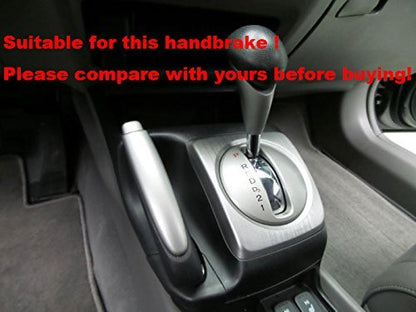 Loncky Black Genuine Leather Handbrake Cover for Honda Civic Old Civic Si 2006 2007 2008 2009 2010 2011 Accessories