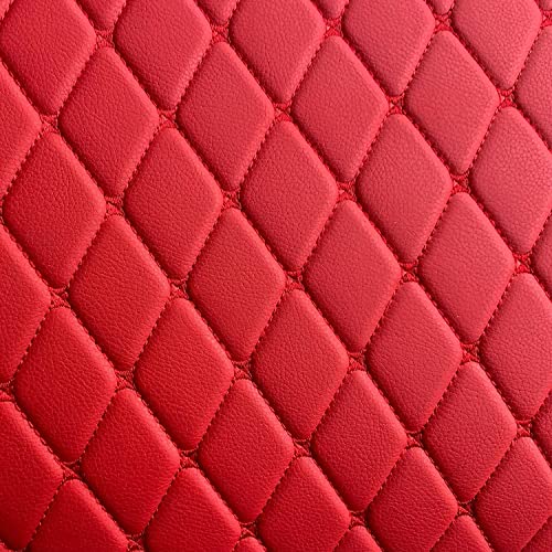 Custom Making Car Floor Mats Compatible with Audi BMW Mercedes-Benz Toyota Lexus Honda Infiniti Nissan Hyundai Kia All Models 2005-2026 (Red)