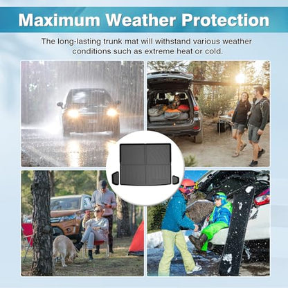 Mixsuper Custom Fit for Cargo Liner 2014-2022 Jeep Cherokee All Weather Trunk Liner Anti-Slip Durable Rear Cargo Floor Mat Black (Not for Jeep Grand Cherokee)