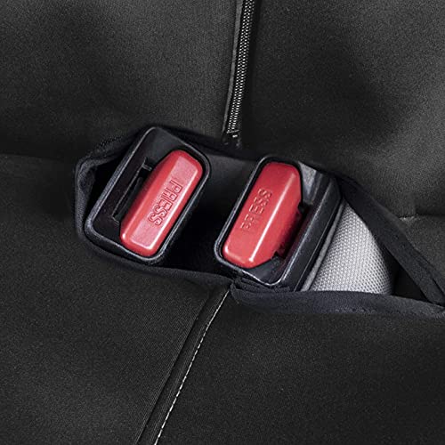Big Ant Black Waterproof Rear Bench Car Neoprene Padded Back Seat Cover for Cars, Car Seat Covers for Kids Dogs, Universal Fit for Auto Truck Van SUV