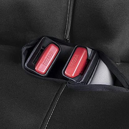 Big Ant Black Waterproof Rear Bench Car Neoprene Padded Back Seat Cover for Cars, Car Seat Covers for Kids Dogs, Universal Fit for Auto Truck Van SUV