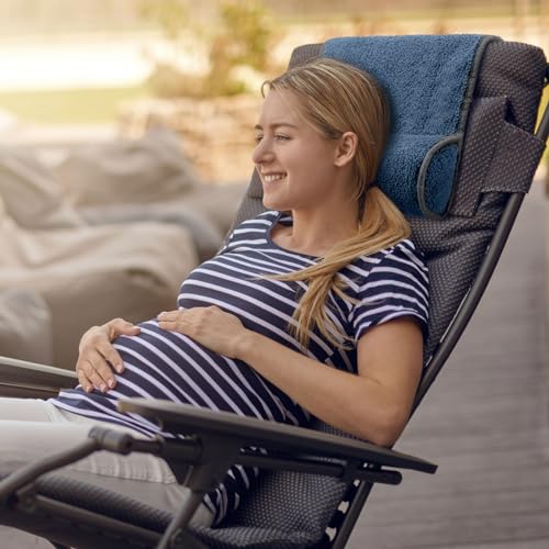 Weysat Recliner Pillow Neck Head Support Roll Non Slip Fleece Adjustable Neck Chair Headrest Cushion for Travel Home Office Recliner Couch Sofa Armchair Support and Pain Relief(Haze Blue) - color: Haze Blue