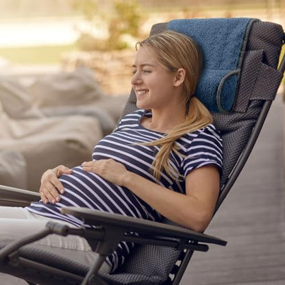Weysat Recliner Pillow Neck Head Support Roll Non Slip Fleece Adjustable Neck Chair Headrest Cushion for Travel Home Office Recliner Couch Sofa Armchair Support and Pain Relief(Haze Blue) - color: Haze Blue