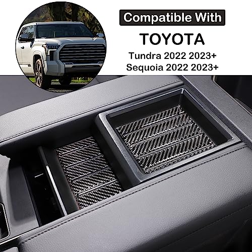 Aunginsy Car Central Control Armrest Box Slot Pad Sticker Compatible with Toyota Tundra 2022-2024 Armrest Box Storage Box Cover Slot Panel Slot Sticker Armrest Lid Storage Slot Trim Cover Accessories - size: Central Control Armrest Box Slot Pad Sticker