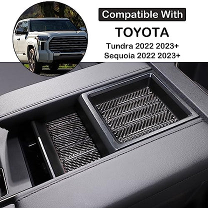 Aunginsy Car Central Control Armrest Box Slot Pad Sticker Compatible with Toyota Tundra 2022-2024 Armrest Box Storage Box Cover Slot Panel Slot Sticker Armrest Lid Storage Slot Trim Cover Accessories - size: Central Control Armrest Box Slot Pad Sticker