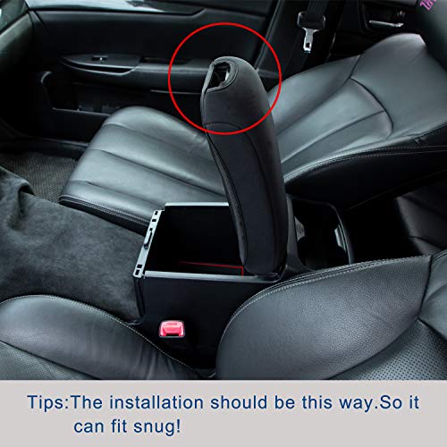 Compatible with Toyota Tacoma Accessories 2016-2022 2023 Center Console Armrest Cover,Customized Black Neoprene Center Console Protector
