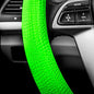FH Group Universal Fit Silicone Snake Pattern with Massaging Grip Steering Wheel Cover fits most Cars, SUVs, Trucks, and Vans Green - color: Green