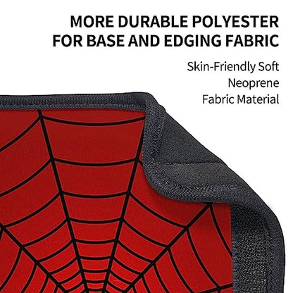 Stylish Red Spider Web Seat Belt Covers Soft Comfortable Shoulder Strap Pads for Adults Universal Car Accessories - Pack of 2 - color: Red Spider Web