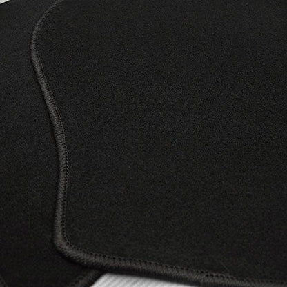 IKON MOTORSPORTS Floor Mat Compatible with 2016-2021 Honda Civic, Factory Fitment Floor Mats Carpet Front & Rear Black 4PC Nylon