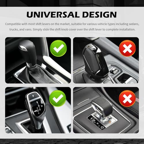 OFBAND Funny Car Gear Shift Cover,Cute Car Gear Shift Hoodie as Christmas Cars Decorations,Universal Soft Shifts Knob Cover Protects from Wear & Dust (White) - color: White