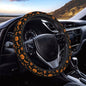 Halloween Pumpkin Bats Pattern Steering Wheel Cover for Women Men, Non-Slip Steering Wheel Protector Car Wheel Covers, Universal 15 Inch Fit for Auto, Suvs, Truck - color: Halloween Pumpkin Bats Pattern
