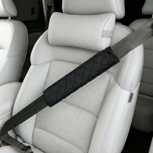 2 Pcs 13 Inch Extra Long Car Seat Belt Covers, Soft and Comfortable Harness Pad for Adults and Kids, Long-Lasting Fabric Material Easy to Install Universal Fit for Cars Trucks SUV - size: 13in, 2pcs