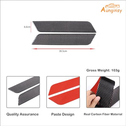 Real Carbon Fiber Center Console Gear Control Panel Side Strip Cover Trim Fit Toyot@a Tundra/Sequoia 2022-2024 Car Inner Center Console Gear Box Side Panel Protect Sticker Moulding Strip Accessories - size: Center Console Gear Control Panel Side Strip Tri