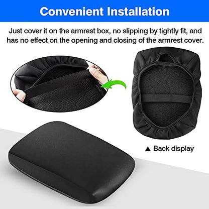 Autorder Center Console Armrest Cover for Toyota 4Runner 2010-2022 2023 2024 Accessories Armrest Pad Anti-Scratch Middle Console Pad Leather Center Console Protector - size: 10-24 4Runner