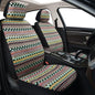 Baja Saddle Blanket Car Seat Covers, Boho Striped Woven Front Seat Protectors, Breathable & Washable Interior Covers, Universal Fit for Most Cars SUVs Trucks, Airbag Compatible, Pink, 8 pcs. - color: PINK