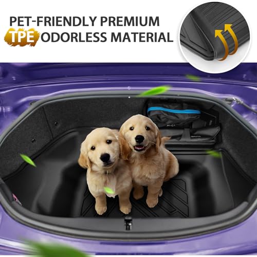 Powerty Trunk Mat for Mazda MX-5 Miata 2016-2025 2026 Accessories, All Weather Cargo Mat TPE Cargo Liner Replacement for Rear Trunk,Black - size: Cargo Mat｜For｜16-25｜Mazda MX-5 Miata
