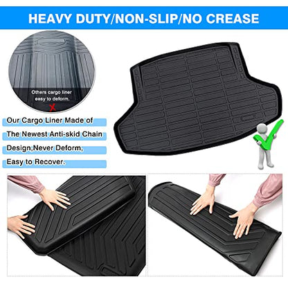 Cartist Cargo Liner Compatible with 2022-2025 2026 Honda Civic Sedan (NOT for Hatchback) All Weather Trunk Mat Anti-Slip High Side Carpet Protection TPE Odorless - size: 1)Honda Civic Sedan 2022-2025