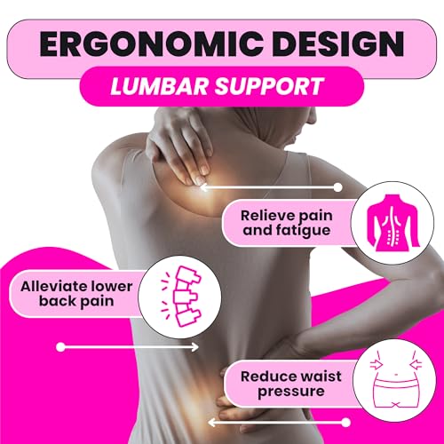 BBL Lumbar Support Pillow, Bolster Pillow for Legs Detachable Back Support for Office Chair Lower Back Support Pillows Lumbar Roll, Under Knee Pillows for Back Sleeping