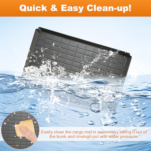 Trunk Liner for 2016-2021 Honda Civic 3D Custom Fit All-Weather TPE Material Waterproof Car Cargo Liner Mat, Black - color: 2016-2021 Honda Civic