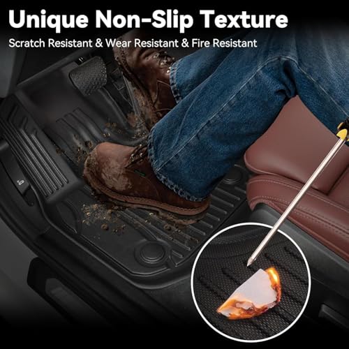 AOMSAZTO Floor Mats Compatible with 2024 2025 Toyota Land Cruiser & Lexus GX550: All Weather Floor Liner Replacement for 2025 Toyota Land Cruiser Interior Accessories - style: 2024-2025 | For Toyota Land Cruiser Floor Mats