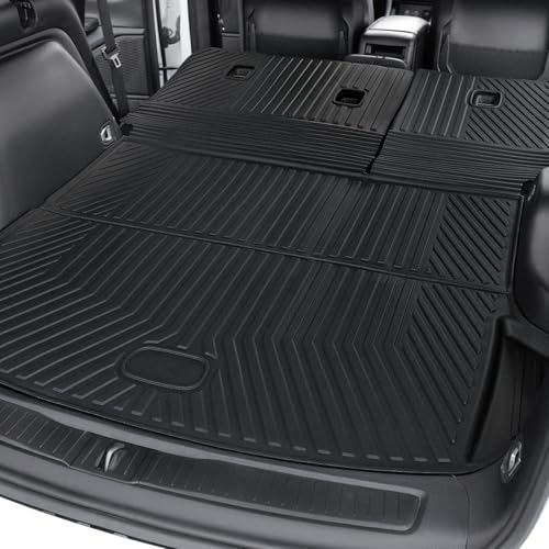 Cargo Mat for 2022-2025 2026 Jeep Grand Cherokee Accessories, Full Coverage All Weather Trunk Cargo Liner with Backrest Protectors (Include 4xe Not for L or WK)