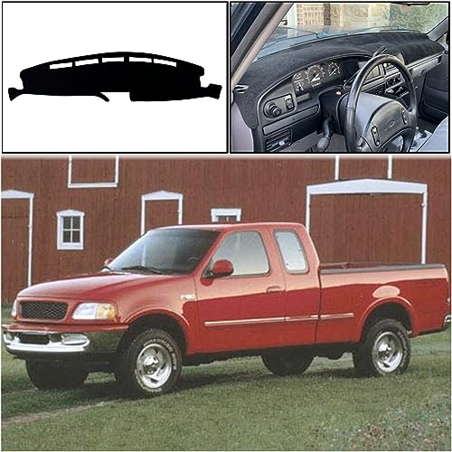 Dash Mat Cover Interior Dashboard Protector pad Compatible with Ford F150 F250 F350 Truck 1992 1993 1994 1995 1996 1997 Dashboard Cover Pad Carpet Protector