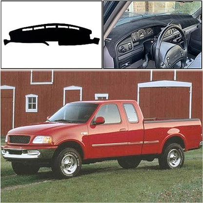 Dash Mat Cover Interior Dashboard Protector pad Compatible with Ford F150 F250 F350 Truck 1992 1993 1994 1995 1996 1997 Dashboard Cover Pad Carpet Protector